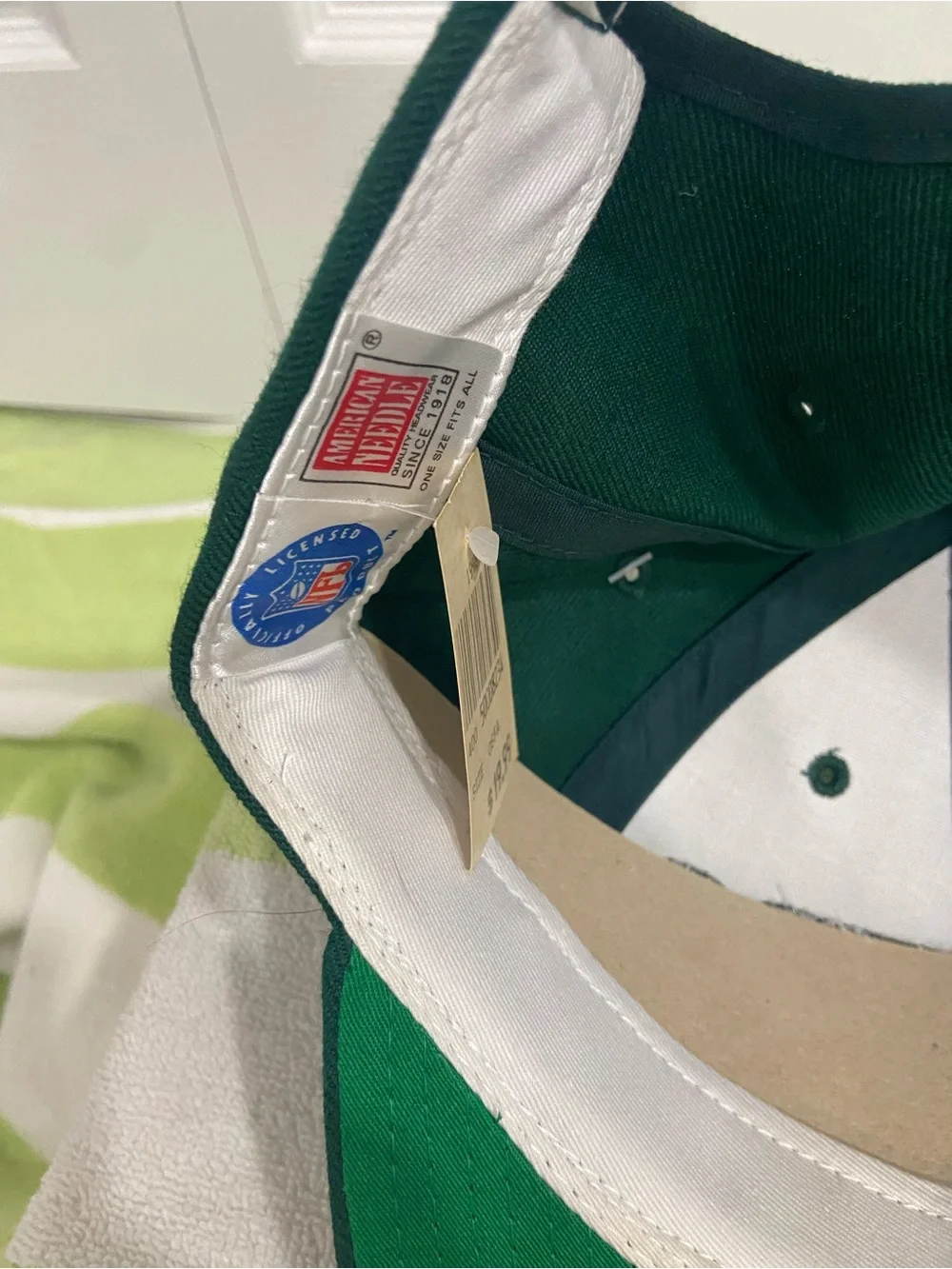 Vintage NWT 90s Green Bay Packers Block G Logo NFL Snapback Hat American Needle